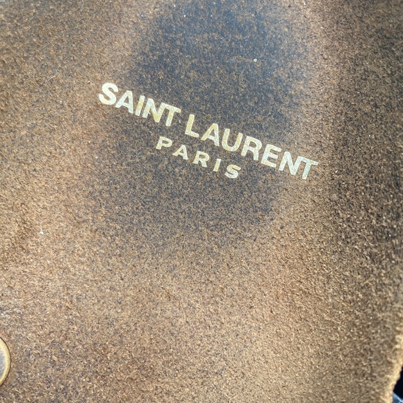 Saint Laurent Jimmy suede sandal. Color is Bridle. Size 42. Worn twice - Picture 4 of 8
